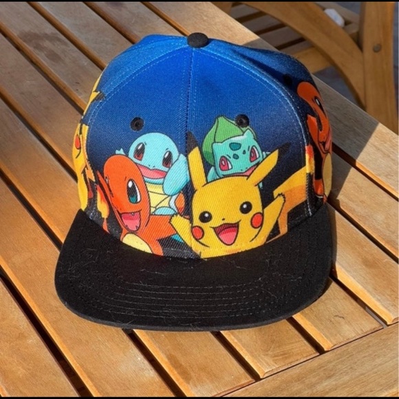 Pokemon Other - Pokemon The Original Starters Blue Gradient
Snapback Hat